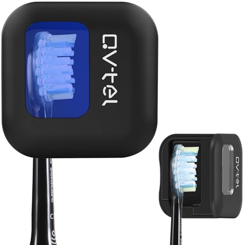 Portable Toothbrush Sanitizer & Toothbrush Holder, Travel Toothbrush Case -Manual/Electric Toothbrush Covers for Any Toothbrush Head - Rechargeable Travel Toothbrush Case with Cover, Clean for Home