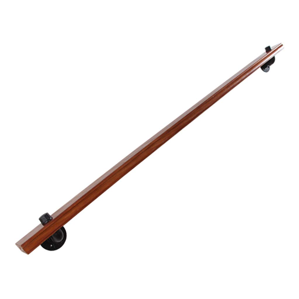 Kit complet de main courante en bois de 220 cm avec tige de support de couloir intérieur