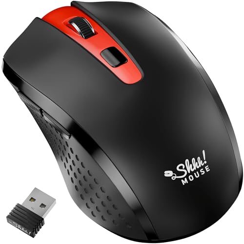 Image of Silent Mouse Wireless - Quiet, Cordless USB Mouse for Laptop, Chromebook & PC