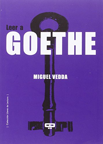 Portada de Leer a Goethe