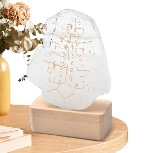 Imtrub Predittore meteorologico,Predittore meteorologico Oracle Storm Glass | Barometro meteorologico Creativo ed Elegante della Stazione meteorologica, Artigianato di Decorazione Desktop Preferito