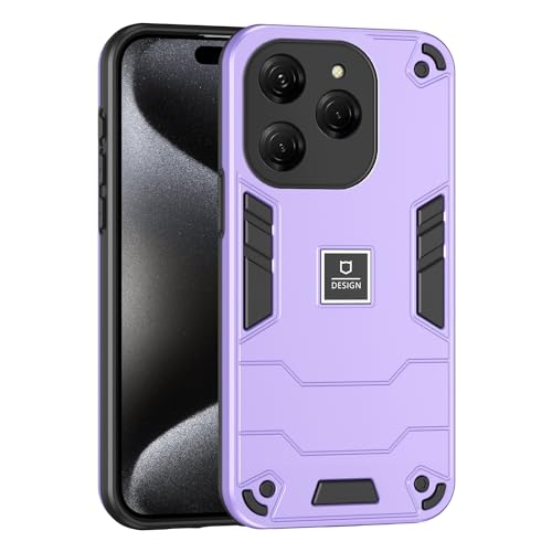 Coque Infinix Hot 40 Pro anti-chute double couche de protection violette