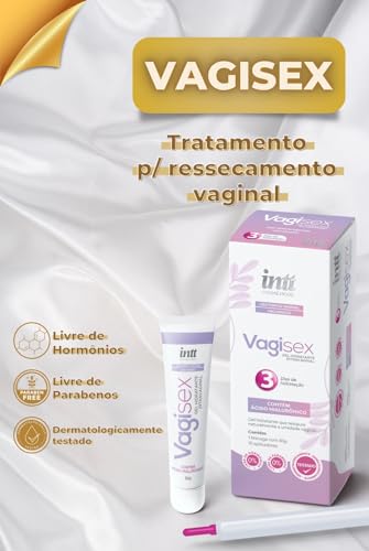 Kit 2 Gel Lubrificante Hidratante Intravaginal Vagisex 30g com Ácido Hialurônico 10 Aplicadores - Re