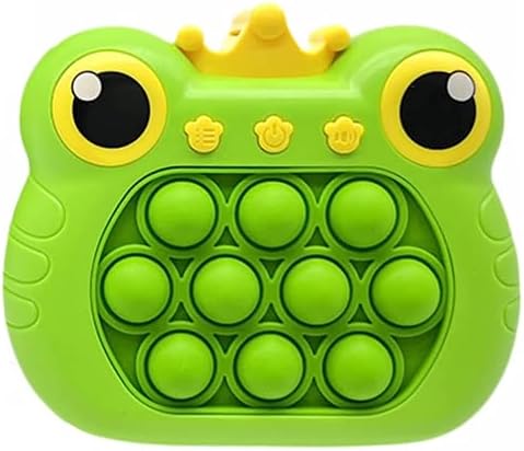 2023 Puzzle Pop Light Up Game – Fun Fidget Travel Toy for Kids 8-12 – Diverse Game Modes, Enhances Hand-Eye Coordination, for Boys and Girls – Frog