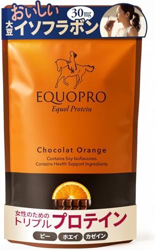 （20:00時点） プロテイン エクオプロ 女性のためのトリプルプロテイン 人工甘味料不使用 イソフラボン30mg配合 ホエイ・カゼイン・ピープロテイン ショコラオレンジ味 ソイ不使用 国内製造 GMP認証