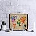AUUXVA Travel Toiletry Bag Watercolor Vintage World Map Colorful Paint Cosmetic Organizer Bag Hanging Makeup Bag with Zipper Pocket and Handle, Portable Wash Bag for Women Men Girls