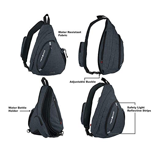 Neatpack Versatile Canvas Sling Bags, Travel Backpack, Wear Over Shoulder Or Crossbody Bags - Black #TOP5