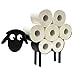 DanDiBo Toilettenpapierhalter Schwarz Metall Schaf 3.0 WC Rollenhalter Klopapierhalter Freistehend WC Papierhalter Toilettenrollenhalter