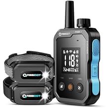 ABBIDOT Dog Training Collar5-120 lbs-4500 FT Dog Shock Collar with Remote Control, IPX7 Waterproof with 6 Training Modes, Beep, Vibration, Safe Shock, Enhanced Night Light, Rechargeable E-Collar