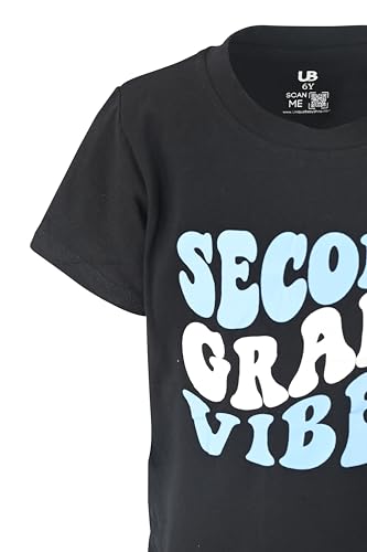 Image of Unique Baby Boys 2nd Grade Vibes Only Back to School T Shirt