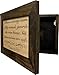 Bellewood Designs Luke 11:21 Wall Gun Safe - Religious Hidden Gun Safe - Handcrafted Concealment Furniture for Guns - Quick Access Firearm Storage with Magnetic Lock - Hidden Shelf Safe