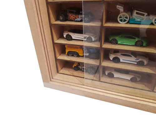 Nicho Prateleira Carrinhos Miniaturas 1:64 60 Nichos MDF Cru