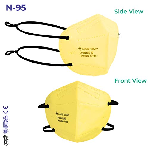 Image of Careview N-95 Anti Pollution Face Mask with 2 Melt Blown Layers - Coloured Masks (4 Colours)