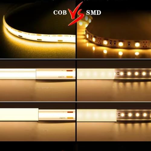 Tira de LED COB 12V 5M Azul 400 LEDs 5mm miniatura 6