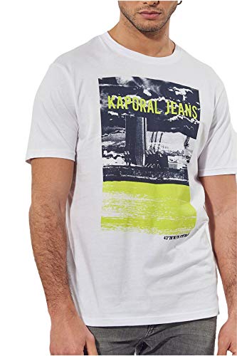 - T-Shirt régular Blanc Homme - Dock - XL - Blanc