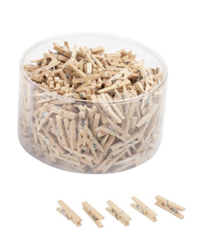 Juvale Mini Wooden Clothespins for Crafts 05 x 098 Inches 500 Pack