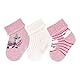 Sterntaler Baby-Mädchen Söckchen 3er-Pack Rehkitz Strumpfwaren, Rosa Mel, 18