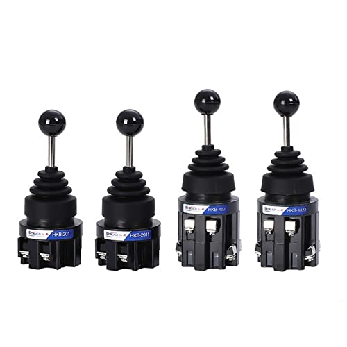 Joystick cross switch HKB-201, commutateur monolever 30 mm auto-verrouillage 2NO 4NO