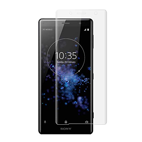 For Xperia XZ2 Compact �K���X�t�B���� �G�N�X�y���A XZ2 Compact SO-05K �S�ʋz�� �ی�K���X �S�ʓ\��t�� ���� �K���X�t�B���� �ی� �t�B���� �S�ʔS�� �t�� �����K���X�t�B���� �y�u���[���C�g�J�b�g�@�\/�ڂɗD