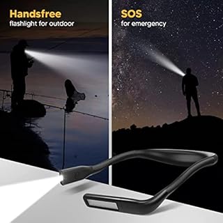 Liseuse Lampe de Lecture de Cou - Rechargeable Lampe Lecture au Lit, 3 Couleurs Liseuse LED Flexible Lampe Tour de Cou pour Livre Tricoter Couture Camping Réparation, Cadeau Femme Homme Lecteur Ado