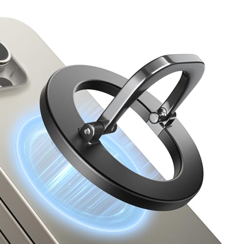SUPERONE for MagSafe Phone Grip, Adjustable Magnetic Phone Ring Holder Removable Finger Phone Ring Kickstand Compatible with MagSafe Accessories Only for iPhone 15 & 14 & 13 & 12 Series