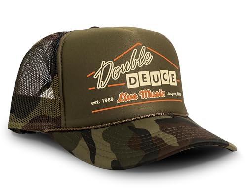 Image of Black Rabbit Road House Double Deuce Logo Retro 80s Snapback Cap