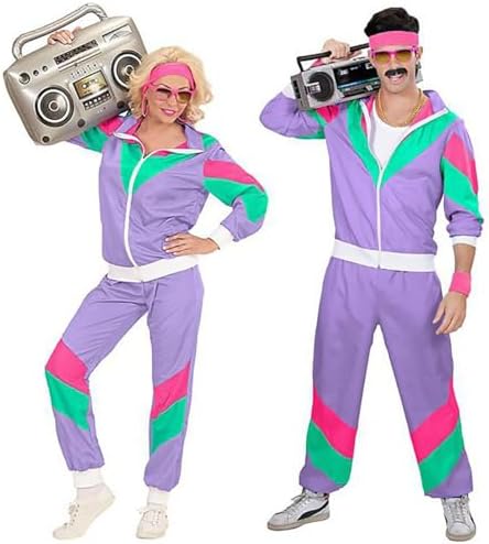 80s Retro Disco Kostuum Trainingspak Mannen Vrouwen Unisex 80s Retro Disco Kostuum Trainingspak Mannen Vrouwen Unisex