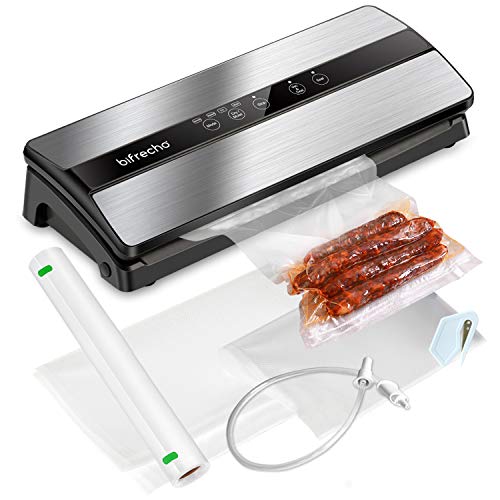 Vacuum Sealer, Bifrecho Food Saver Vacuum Sealer Machine, Automatic Vaccume Sealer Machine, Compact Vacuum Packing Machine, Seal A Meal Vacume Food Sealer w/Built-in Cutter, Removable Drip Tray, Roll
