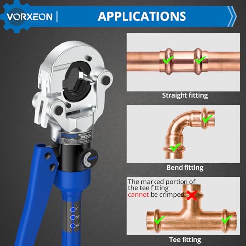 VORXEON 8-Ton Hydraulic Pro Crimper