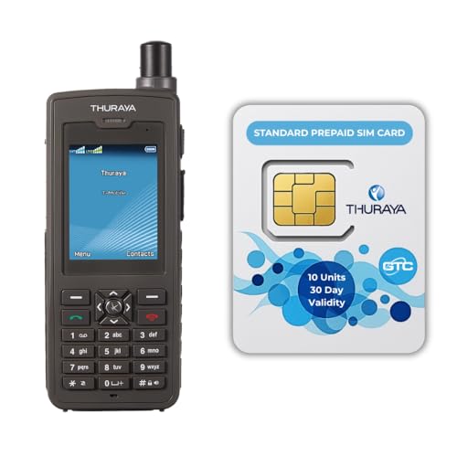 Image of OSAT Thuraya XT-PRO Dual Satellite Phone + 10-Unit Standard Prepaid SIM | 30-Day Validity Rugged | Waterproof | GPS | Long Battery Life | Dual SIM | Reliable for Adventures