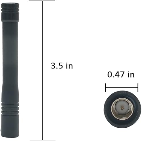 Miniatura 2 de TDYU UHF 400-470MHz Stubby Antenna for Yaesu Vertex VX-160 VX-180 VX-150 VX-130 VX-400 VX-110 VX-410 VX-420 VX-414 VX-424 VX-428 VX-600 VX-820