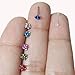 BodyJ4You 24PCS Nose Ring Bone Stud Pin Flower CZ 20G Stainless Steel Nostril Body Piercing Jewelry