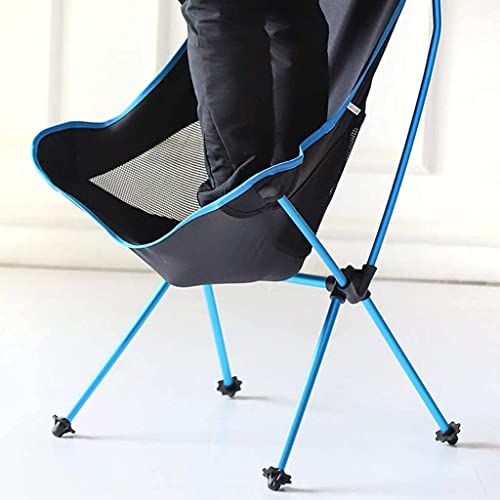 Chaise de camping inclinable et légère avec dossier haut confortable