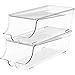 Simple Houseware 4-Pack Front-Loading Beverage Soda Can Organizer Dispenser, Clear