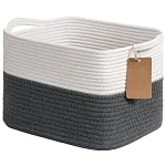 TIMEYARD – TIMEYARD Geflochtener Aufbewahrungskorb Baumwollseil 33x25x2