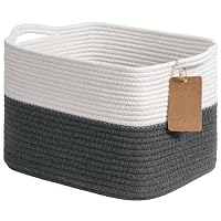 TIMEYARD – TIMEYARD Geflochtener Aufbewahrungskorb Baumwollseil 33x25x2