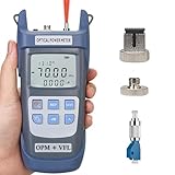 Duogalia Fiber Optical Power Meter with 10Km Light Source SC FC Connector, -70~10dBm, 10 Optic Wave Length, Optic Test Equipment for CCTV Communication Engineering