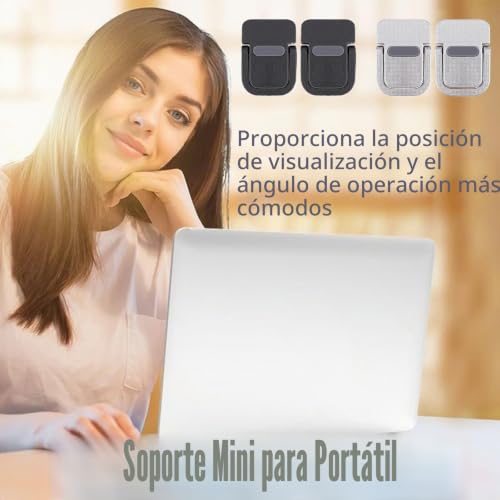 Miniatura 2 de 4 Piezas Mini Soportes Para Portátil,Elevadores De Teclado Portátil, Soport Autoadhesivos Para Portátil,Elevador Invisible Para Teclado De Computadora Para Escritorio