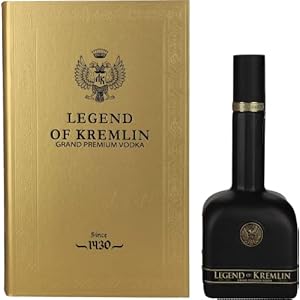 Legend of Kremlin Premium Russian Vodka BLACK BOTTLE (1 x 0.7 L)