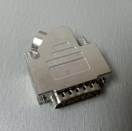 D SUB 15 Shell Angle of 45 Degrees Male Female Shared 15Pin Zinc Alloy Silver HDB26 3W3 11W1