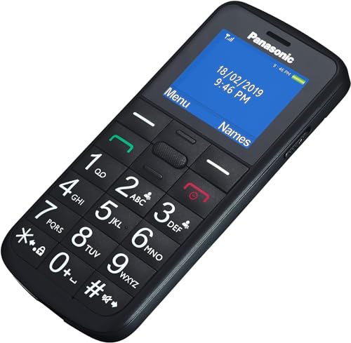 Panasonic KXTU110, Téléphone Portable, GSM, Capacité: 32 GB, [Italia] Noir