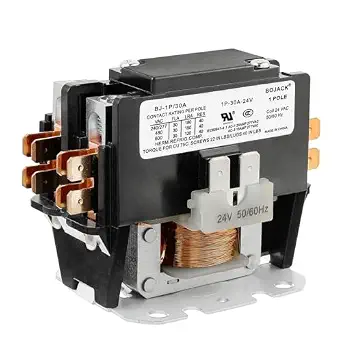 BOJACK 1-Pole FLA 30 Amp Coil 24 VAC Air Conditioner Condenser Compressor Contactor
