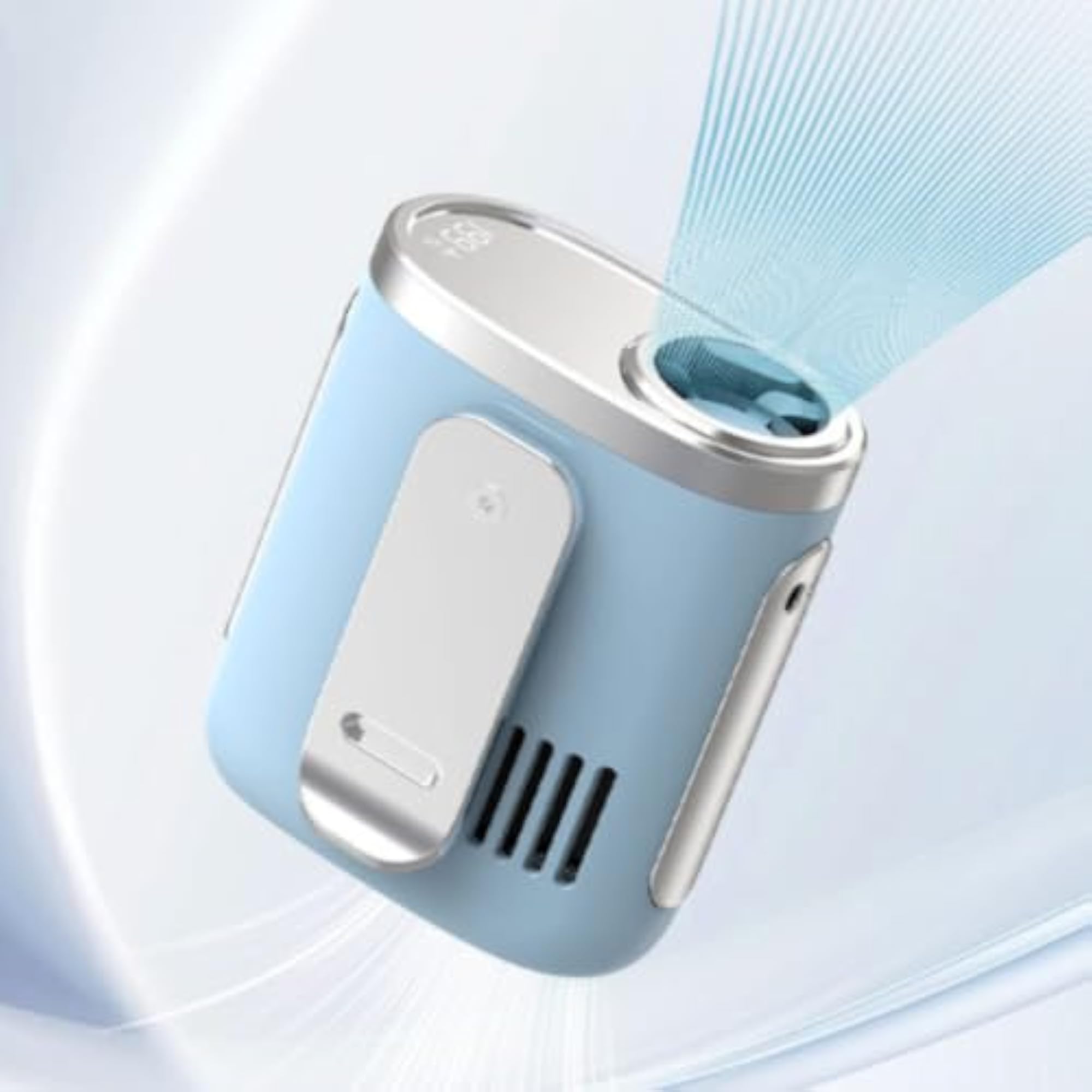 Type-C Charging Portable Clip Fan in White