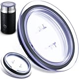 Ceoighe Milk Frother Lid Replacement Compatible with Nespresso Aeroccino 3 3R Milk Frother Parts 3593 & 3594 Machines, Replacement Lid Parts Compatible with 93271 Model