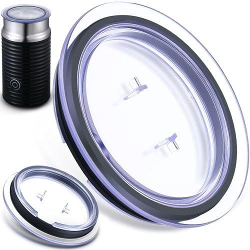 Ceoighe Milk Frother Lid Replacement Compatible with Nespresso Aeroccino 3 3R Milk Frother Parts 3593 & 3594 Machines, Replacement Lid Parts Compatible with 93271 Model