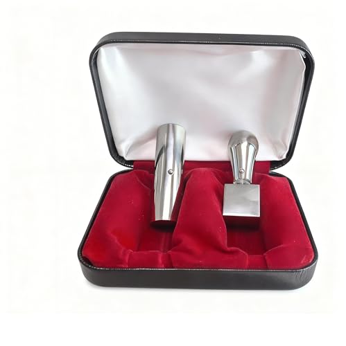 ハンコスター 鏡面仕上げチタン 法人印鑑セット 2本ともアタリ付き 法人2本＋専用ケース＋電子印鑑 会社印 ビジネス応援 会社設立 代表印 法人登記 オーダー式 必ずギフトメッセージでご記入ください 寸胴 18.0mm& 天角 21mm