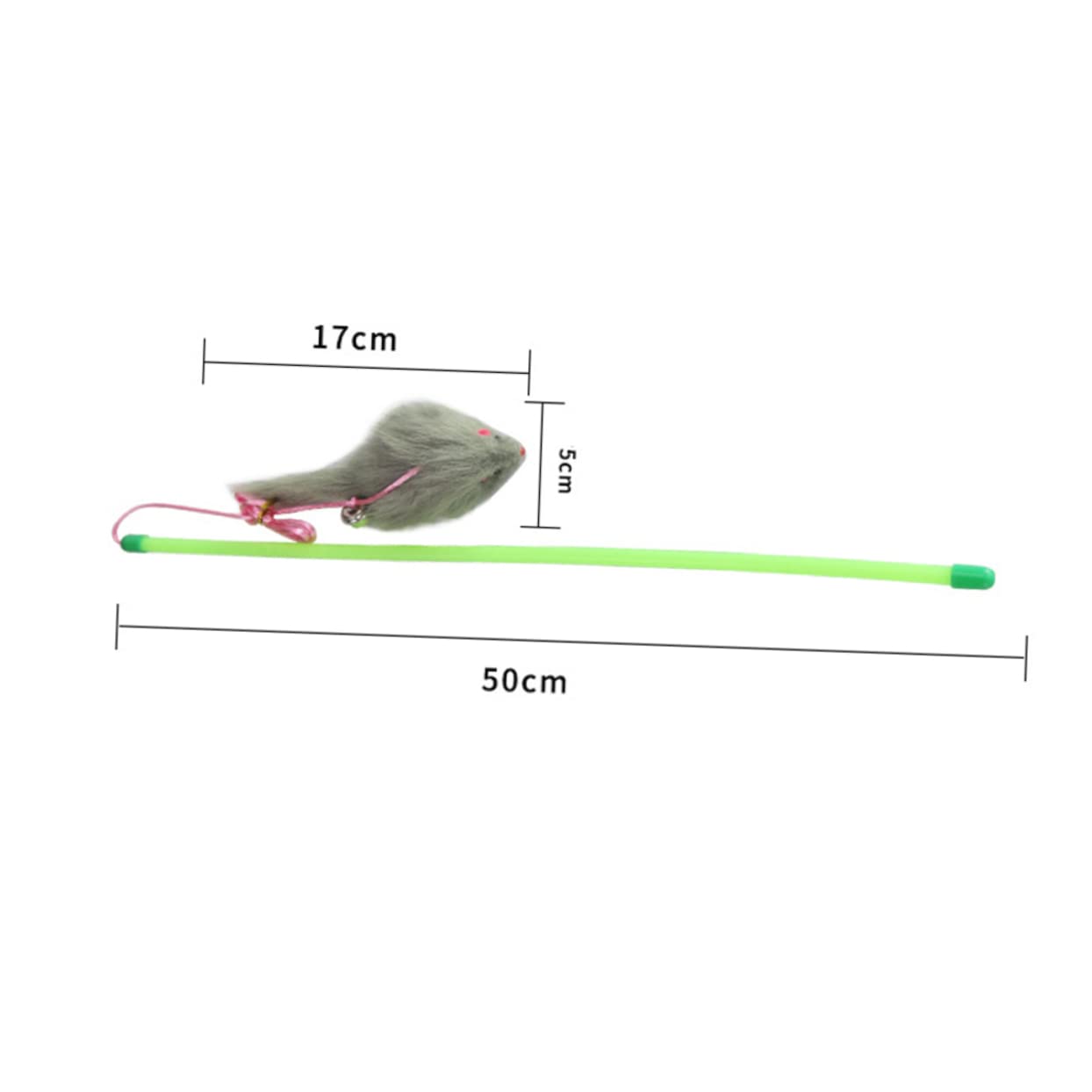 Yardwe 3sets Interaktive Plüsch Katze Spielzeug Kätzchen Teaser Stick Spielzeug Präsentieren 5 Stücke * 3