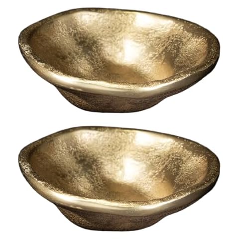 IHI EST. 1986 Gold Aluminum Serving Bowls Cover