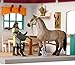 Schleich Horse Club - 85 PC Tack Room Stable Extension Toy Playset with Rider Sarah Action Figure, Horse Figurine and Accessories for Girls and Boys - Interactive, Realistic Kids Toys Ages 5+ | 42591