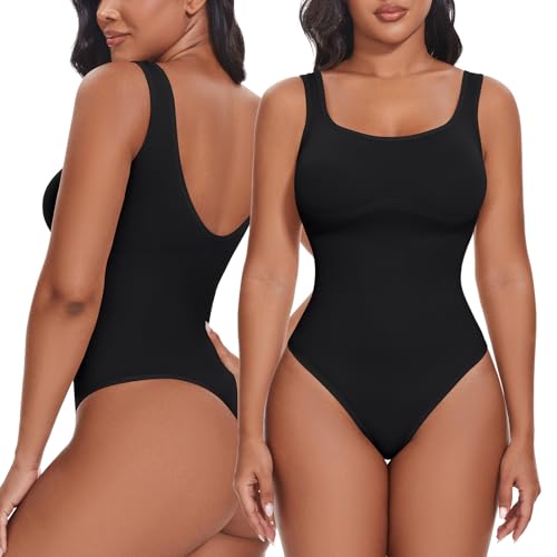 SHAPERIN Damen Formender Body Bauchweg Miederbody String Rückenfreier...